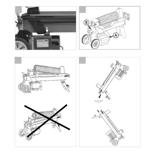 Łuparka elektryczna hydrauliczna do drewna Hecht 6500 5T 2200 W - obrazek 13