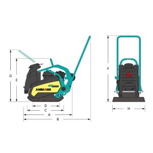 Zagęszczarka Jednokierunkowa 88kg Ammann APF 20/50 Honda GX160 50cm + Elastomer - obrazek 7
