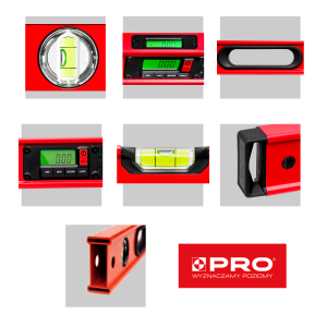 Poziomica elektroniczna IP65 z pokrowcem PRO900 DIGITAL 180cm - obrazek 17