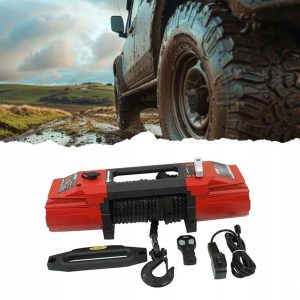 Wyciągarka elektryczna 12V 6120kg 13500 LBS laweta, ATV, Offroad - obrazek 8