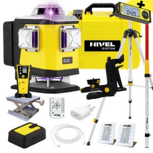 Laser krzyżowy Nivel System CL5V fioletowy Bluetooth+ statyw+ łata+ czujnik CLS-5+ dalmierz hdm gratis!