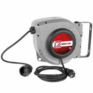 Przedłużacz bębnowy z automatycznym zwijaniem kabla Holzmann EKR10M