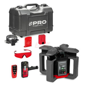 Niwelator laserowy rotacyjny czerwony TYXER R2 DIGITAL Detektor PRO-L1323