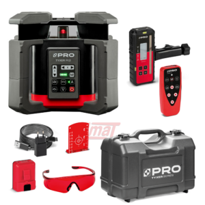 Niwelator laserowy rotacyjny czerwony TYXER R2 DIGITAL Detektor PRO-L1323