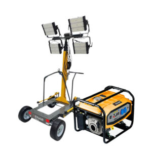 Zestaw Maszt oświetleniowy Stella 4x LED + Agregat prądotwórczy GEEL3 Enar