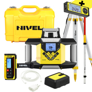 Nivel System Niwelator laserowy rotacyjny NL340R DIGITAL czerwony+ statyw SJJ1+ łata LS-24+DALMIERZ HDM GRATIS!