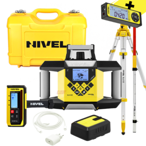 Nivel System Niwelator laserowy rotacyjny NL340R DIGITAL czerwony+ statyw SJJ32+ łata LS-24+DALMIERZ HDM GRATIS!