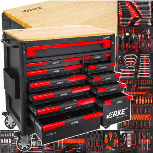 Szafka narzędziowa warsztatowa+ 293 szt. narzędzi, XXL Verke V33113