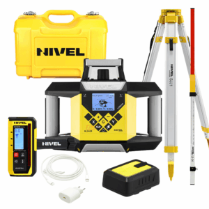 Nivel System Niwelator laserowy rotacyjny NL340R DIGITAL czerwony+ statyw SJJ1+ łata LS-24