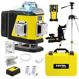 Laser krzyżowy niebieski Nivel System CL4B LCD+ statyw SJJ-M1 EX+ czujnik CLS5