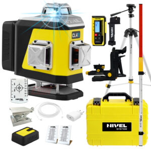 Laser krzyżowy niebieski Nivel System CL4B LCD+ statyw SJJ-M1 EX+ łata L2,4m +czujnik CLS300