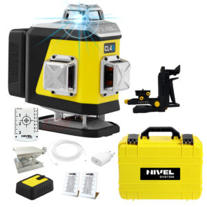 Laser krzyżowy niebieski Nivel System CL4B LCD+ akcesoria