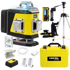 Laser krzyżowy niebieski Nivel System CL4B LCD+ statyw SJJ-M1 EX+ czujnik CLS300