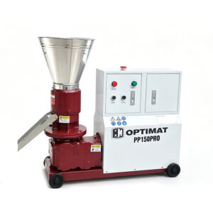 Peleciarka Granulator Paszy Peletu Optimat PP150PRO z Obudową 150 kg/h - Ø149 mm, 400 V